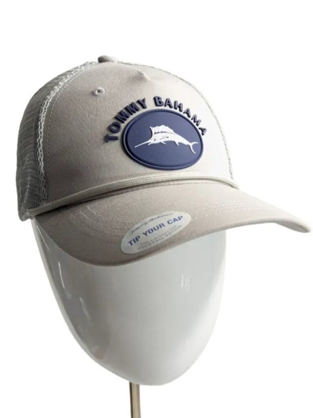 Tommy Bahama Marlin Logo
Trucker Hat Gray Mesh Snapback
Baseball Cap NWT